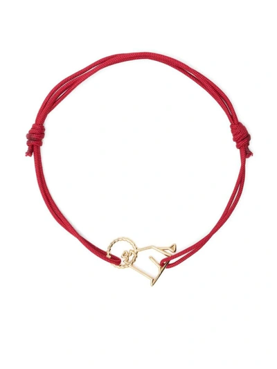 Shop Alíta Alita Leon Pure Cord Bracelet Accessories In Red