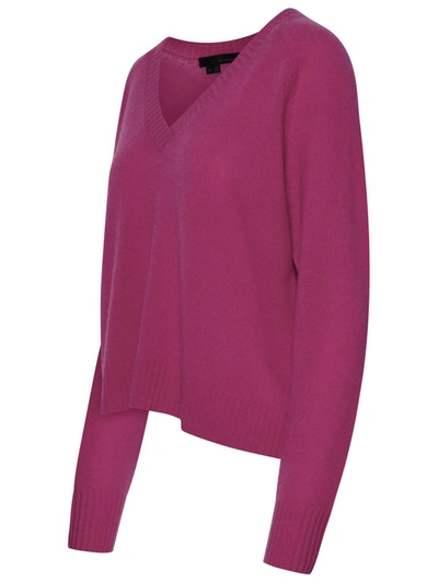 Shop 360cashmere 360 Cashmere 'erin' Fuchsia Cashmere Sweater In Fucsia