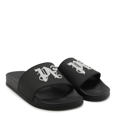 Shop Palm Angels Flat Shoes In Black Light Grey