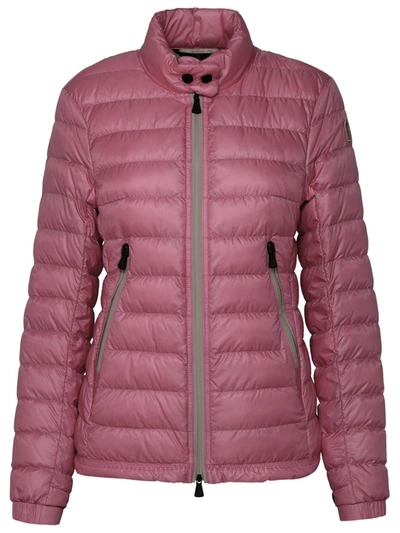 Shop Moncler Grenoble Walibi Pink Nylon Down Jacket In Fucsia