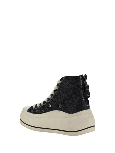 Shop R13 Sneakers In Black Sparkle