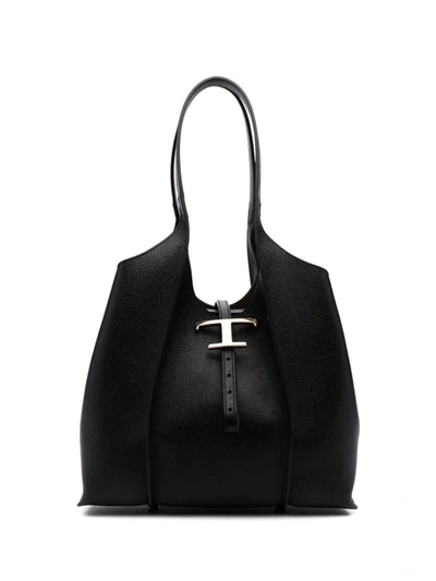 Shop Tod's Amanda Tote Bags In Black