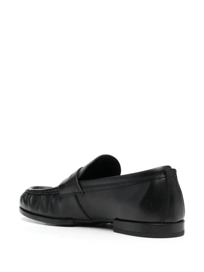 Shop Tod's Diver Smooth Special Loafer Shoes In Black