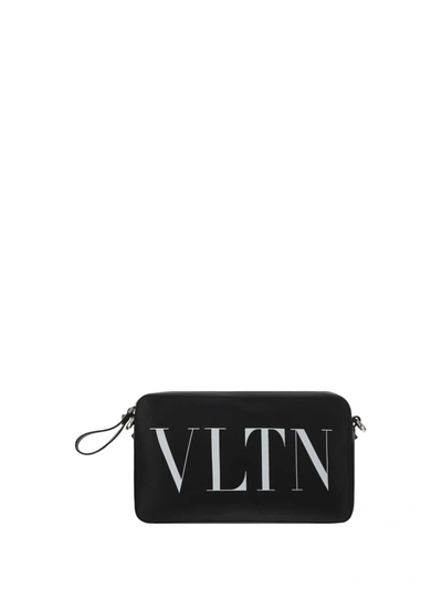 Shop Valentino Garavani Shoulder Bags In Nero/bianco