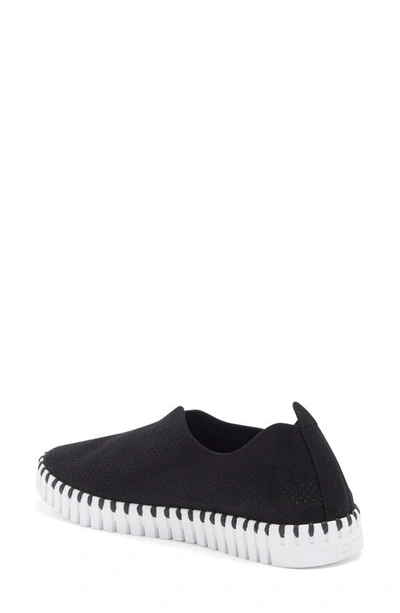 Ilse Jacobsen Tulip 139 Perforated Slip-on Sneaker In Black