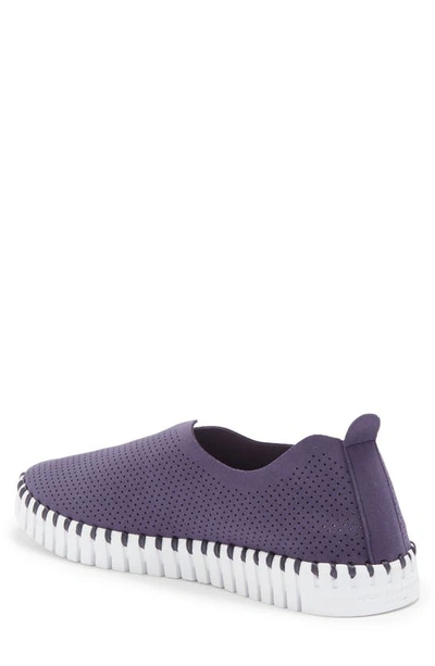 Shop Ilse Jacobsen Tulipu Perforated Platform Sneaker In Navy