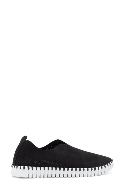 Ilse Jacobsen Tulip 139 Perforated Slip-on Sneaker In Black
