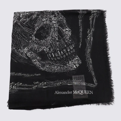 Shop Alexander Mcqueen Scarfs Black