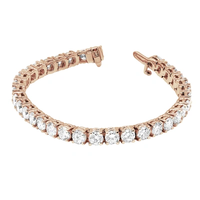 Shop Diana M. 4.59 Carat Diamond Tennis Bracelet In Multi