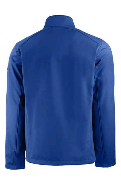 Cutter & Buck Evoke Eco Softshell Recycled Full Zip Mens Jacket In Tour Blue
