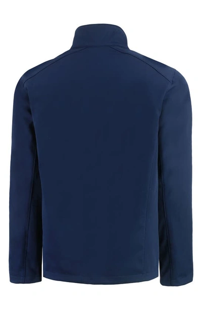 Cutter & Buck Evoke Eco Softshell Recycled Full Zip Mens Jacket In Navy Blue