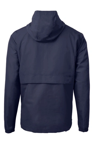 Cutter & Buck Cutter Buck Charter Eco Knit Recycled Mens Anorak Jacket In Navy Blue