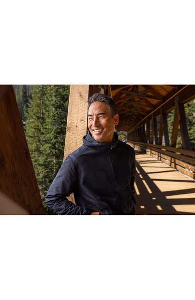 Cutter & Buck Cutter Buck Charter Eco Knit Recycled Mens Anorak Jacket In Navy Blue