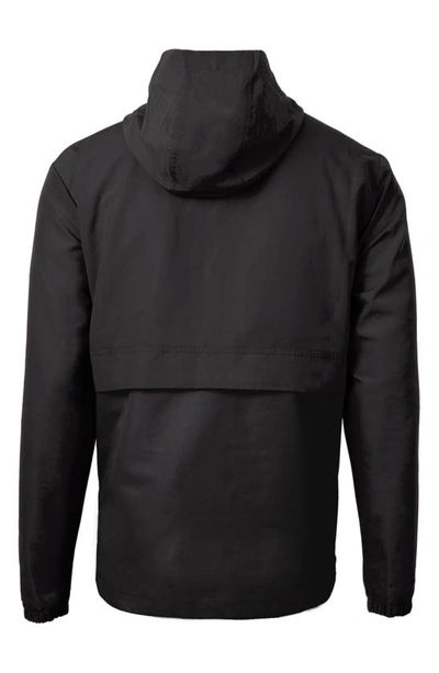 Cutter & Buck Cutter Buck Charter Eco Knit Recycled Mens Anorak Jacket In Black
