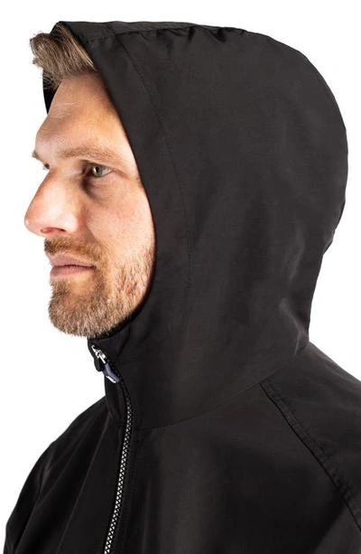 Cutter & Buck Cutter Buck Charter Eco Knit Recycled Mens Anorak Jacket In Black