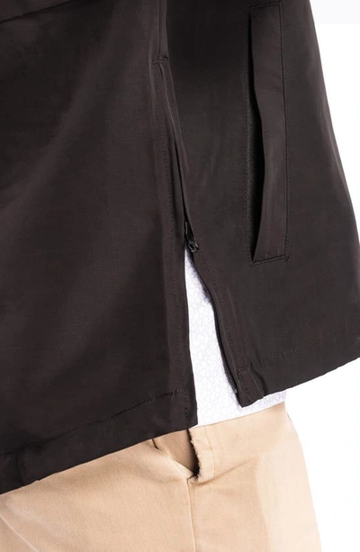 Cutter & Buck Cutter Buck Charter Eco Knit Recycled Mens Anorak Jacket In Black