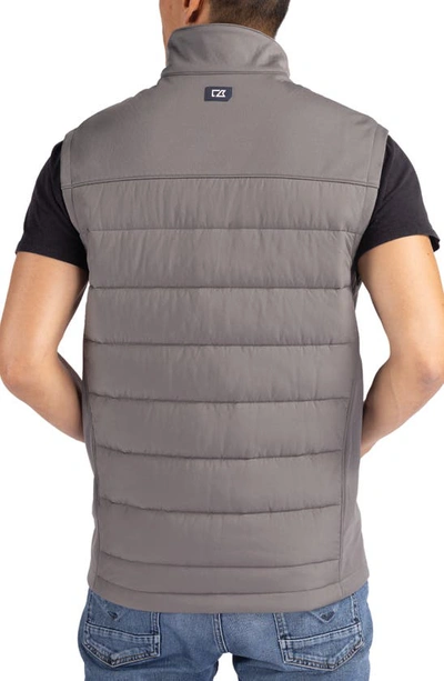 Cutter & Buck Evoke Hybrid Softshell Vest In Elemental Grey