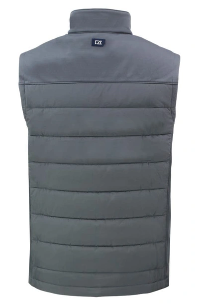 Cutter & Buck Evoke Hybrid Softshell Vest In Elemental Grey