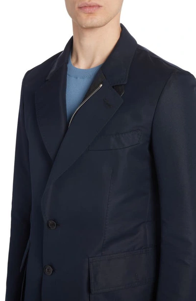 Tom Ford Zip-up Sartorial Jacket In Navy
