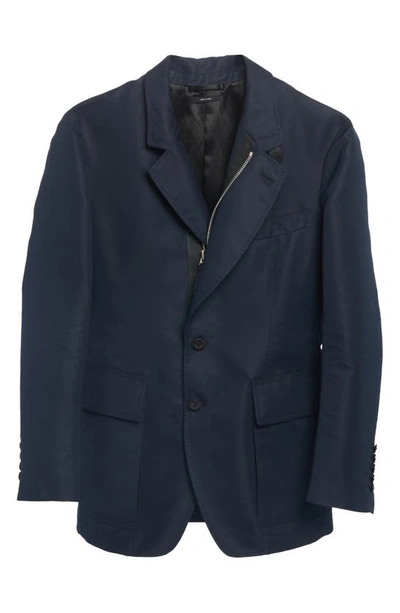Shop Tom Ford Zip-up Sartorial Jacket In Navy