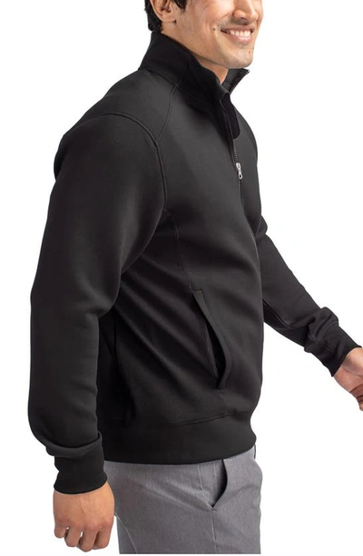 Cutter & Buck Water Resistant Full Zip Jacket In Black