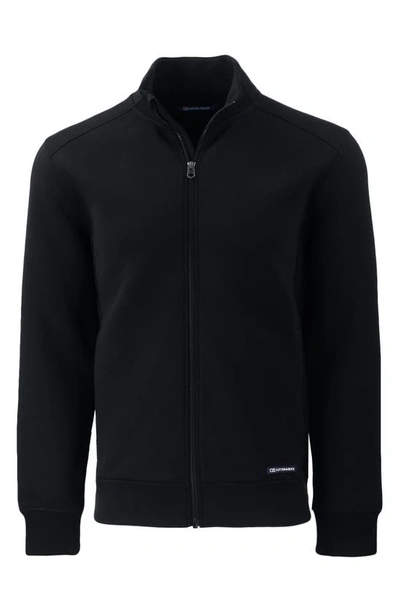 Cutter & Buck Water Resistant Full Zip Jacket In Black