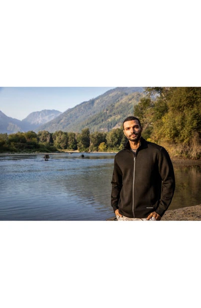 Cutter & Buck Water Resistant Full Zip Jacket In Black