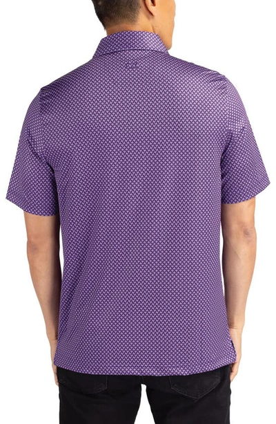 Shop Cutter & Buck Geo Pattern Performance Polo In College Purple