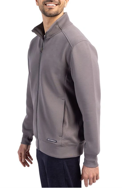 Cutter & Buck Water Resistant Full Zip Jacket In Elemental Grey
