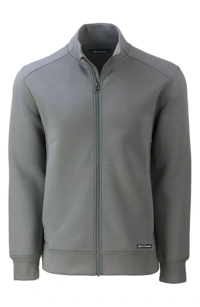 Cutter & Buck Water Resistant Full Zip Jacket In Elemental Grey