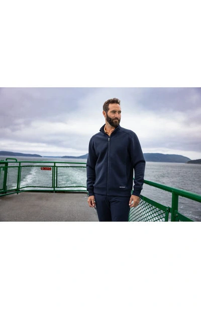 Cutter & Buck Roam Eco Recycled Full Zip Mens Jacket In Navy Blue