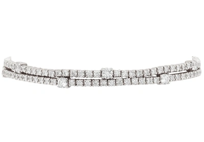 Shop Diana M. 4.50 Carat Diamond Tennis Bracelet In White