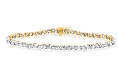 Diana M. Fine Jewelry 14k 1.00 Ct. Tw. Diamond Tennis Bracelet In Yellow