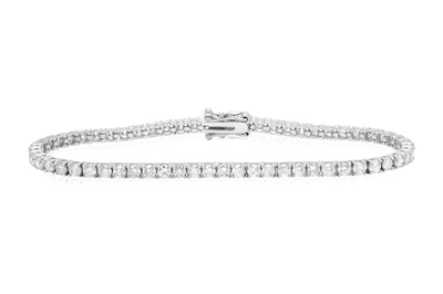 Diana M. 4.50 Carat Diamond Tennis Bracelet In White