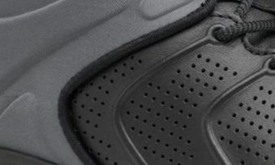 Shop Johnston & Murphy Activate Luxe U-throat Sneaker In Black Full Grain/ Gray Nylon