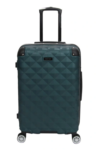 Shop Kenneth Cole Diamond Tower 24-inch Hardside Spinner Luggage In Emerald