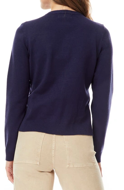 By Design Keira Chest Pocket Cardigan In Navy Blazer