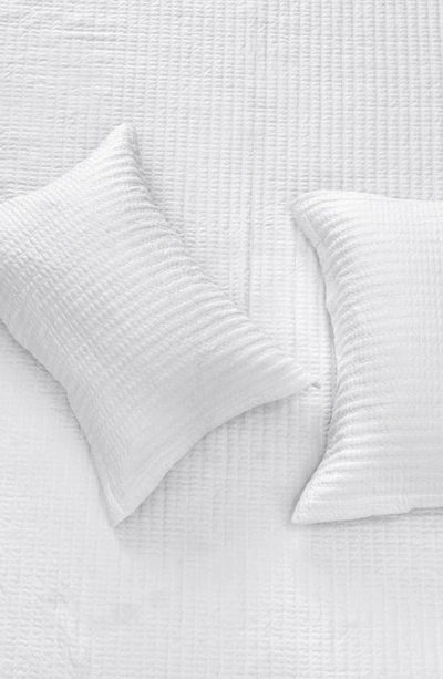 Shop Woven & Weft Channel Stitch Quilt Set In White