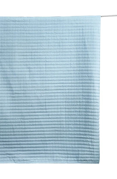 Shop Woven & Weft Channel Stitch Quilt Set In Baby Blue