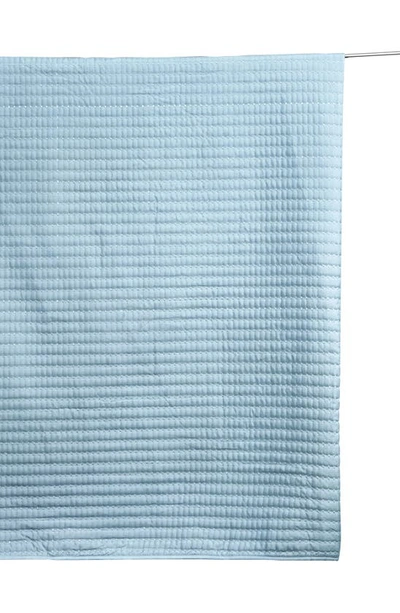 Woven & Weft Channel Stitch Quilt Set In Baby Blue