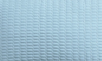 Woven & Weft Channel Stitch Quilt Set In Baby Blue