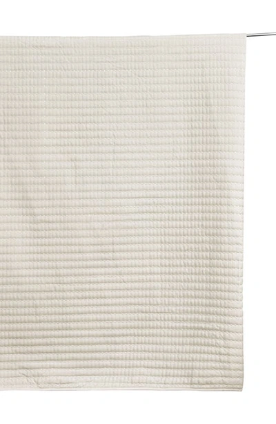 Woven & Weft Channel Stitch Quilt Set In Whisper White