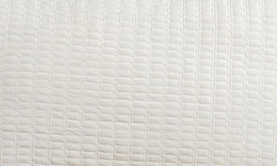 Woven & Weft Channel Stitch Quilt Set In Whisper White