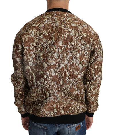 Dolce & Gabbana Opulent Multicolor Crewneck Sweater In Multicolor