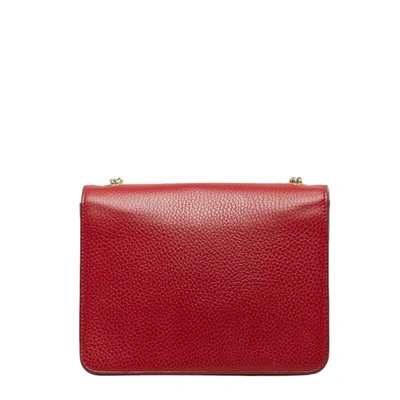Shop Gucci Interlocking G Red Leather Shoulder Bag ()
