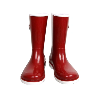 Gucci Kids Rain Boot With Horsebit In Blue