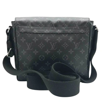 Pre-owned Louis Vuitton District Navy Canvas Shopper Bag ()