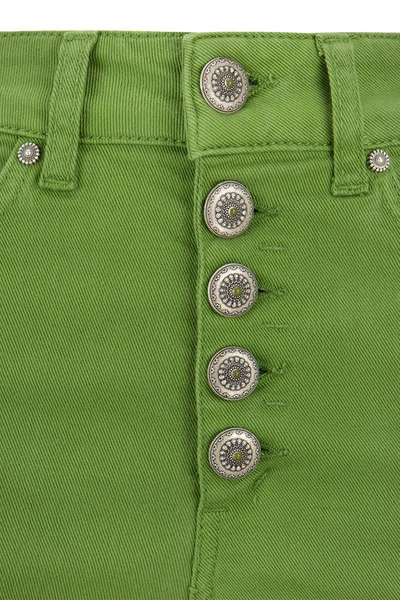 Shop Dondup Koons - Loose-fit Fleece Trousers In Green