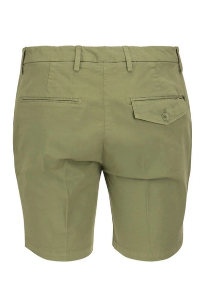 Shop Dondup Manheim - Cotton Blend Shorts In Green
