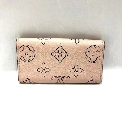 Pre-owned Louis Vuitton Multiclés Pink Leather Wallet  ()